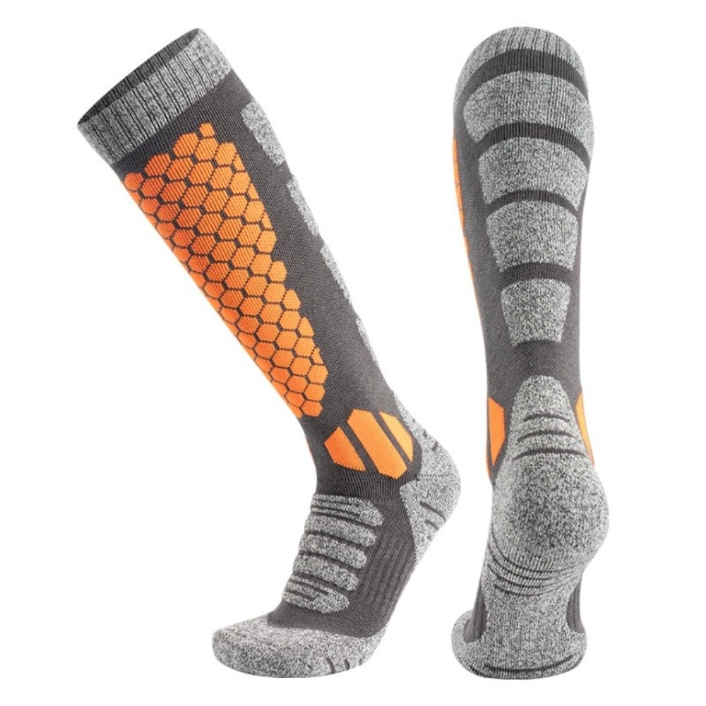 Warm Non-slip Fashion Sports Socks, Thickened Long Tube Socks for Hiking, Ski Mountaineering