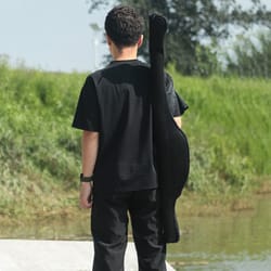 durable fishing rod case with shoulder strap, pole reel bag for easy transport