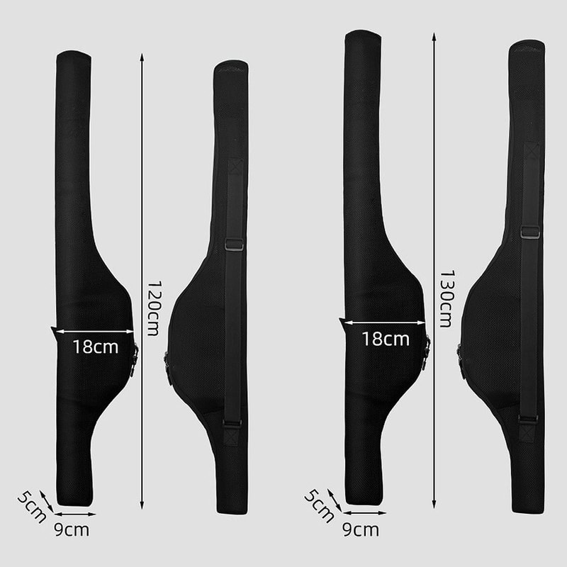 Durable Fishing Rod Case with Shoulder Strap, Pole Reel Bag for Easy Transport