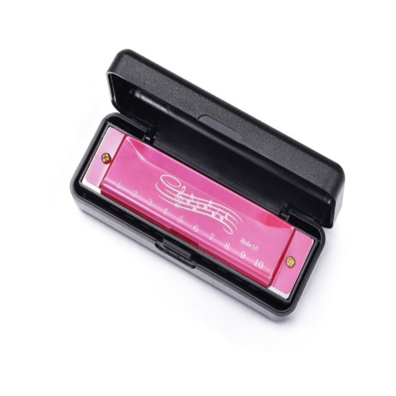 Beginners Educational Harmonica Toy Safe Blues Metal Rectangle Harmonica For Kids Ideal Gift 5