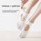 Non-Slip Mesh Pilates Yoga Socks, Solid Color Ballet Boat Socks, Soft Five Finger Socks for Dance Practice