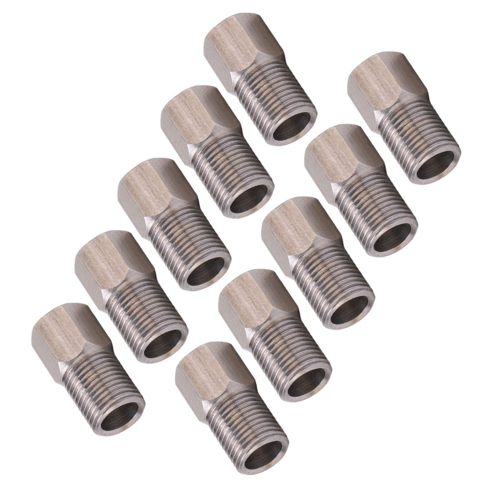 Compression Nut Brake, Silver Hydraulic Brake Hose, Tubing Bolt for Bike Repairs