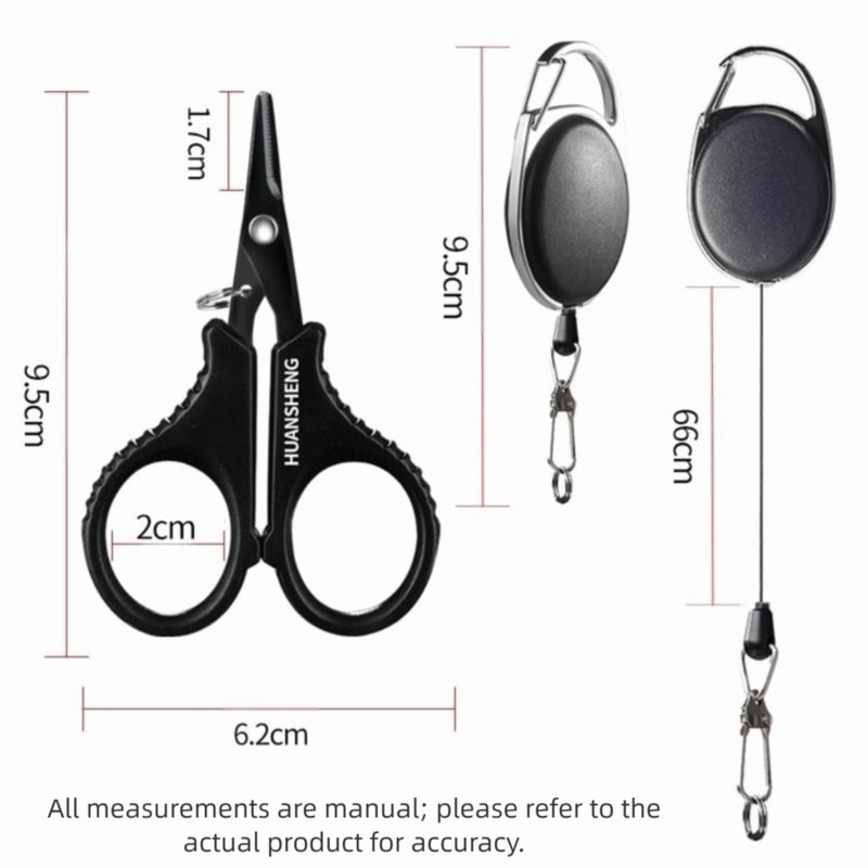 Fishing Scissors Set, Heavy-duty Line Cutter, Durable Stainless Steel Fishing Tackle for Carp Fishing