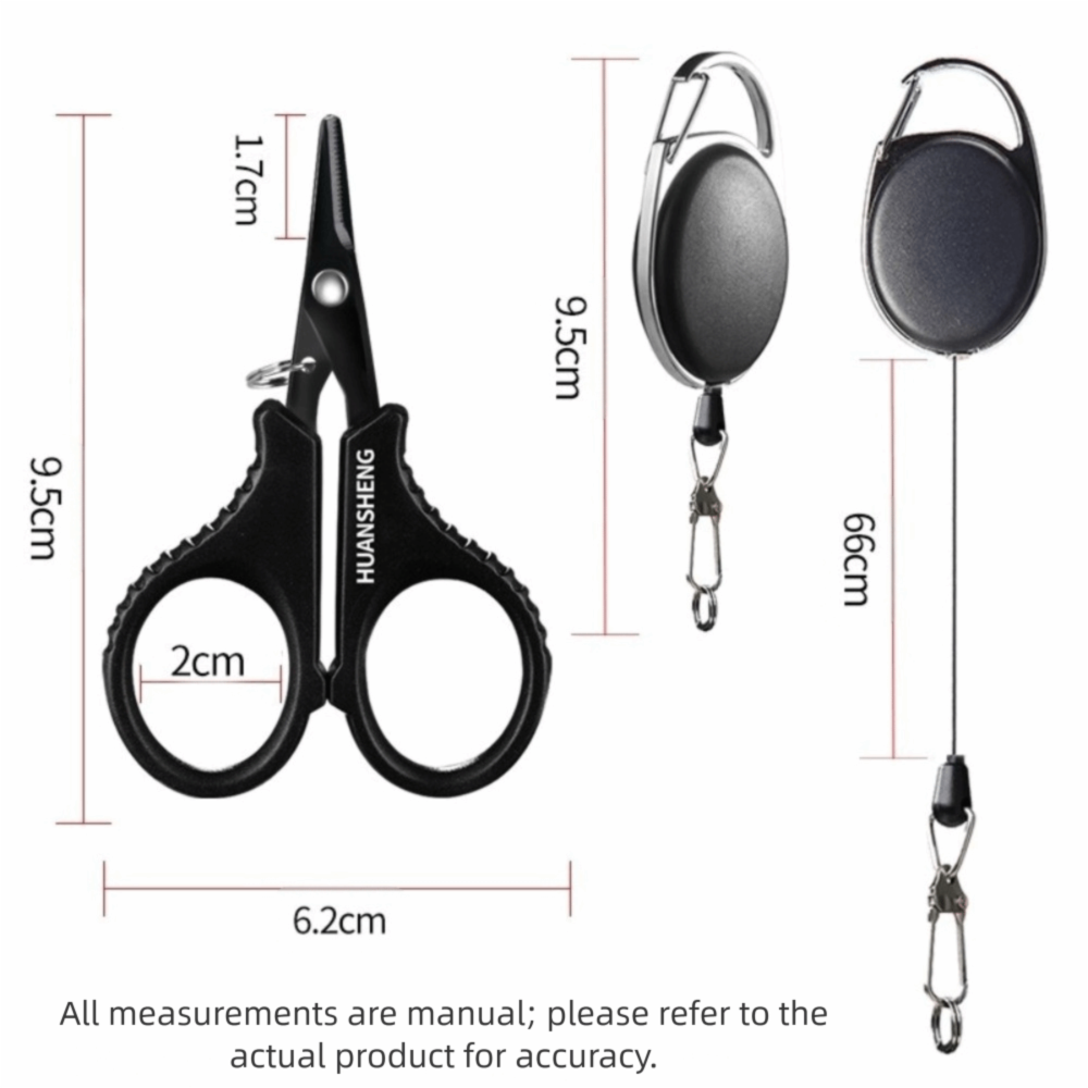 Fishing Scissors Set, Heavy-duty Line Cutter, Durable Stainless Steel Fishing Tackle for Carp Fishing