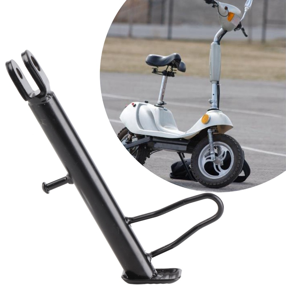 Dirt Bike Stand with Spring Hardware Parking, Motorcycle Kickstand Nonslip Foot Support Black