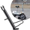 Dirt Bike Stand with Spring Hardware Parking, Motorcycle Kickstand Nonslip Foot Support Black
