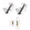 Dirt Bike Stand with Spring Hardware Parking, Motorcycle Kickstand Nonslip Foot Support Black