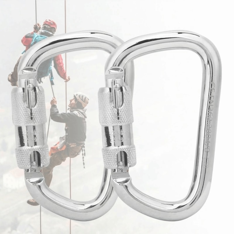 Shaped Hanging Buckle Carabiner, Heavy Duty Climbing Tool, Outdoor Adventure
