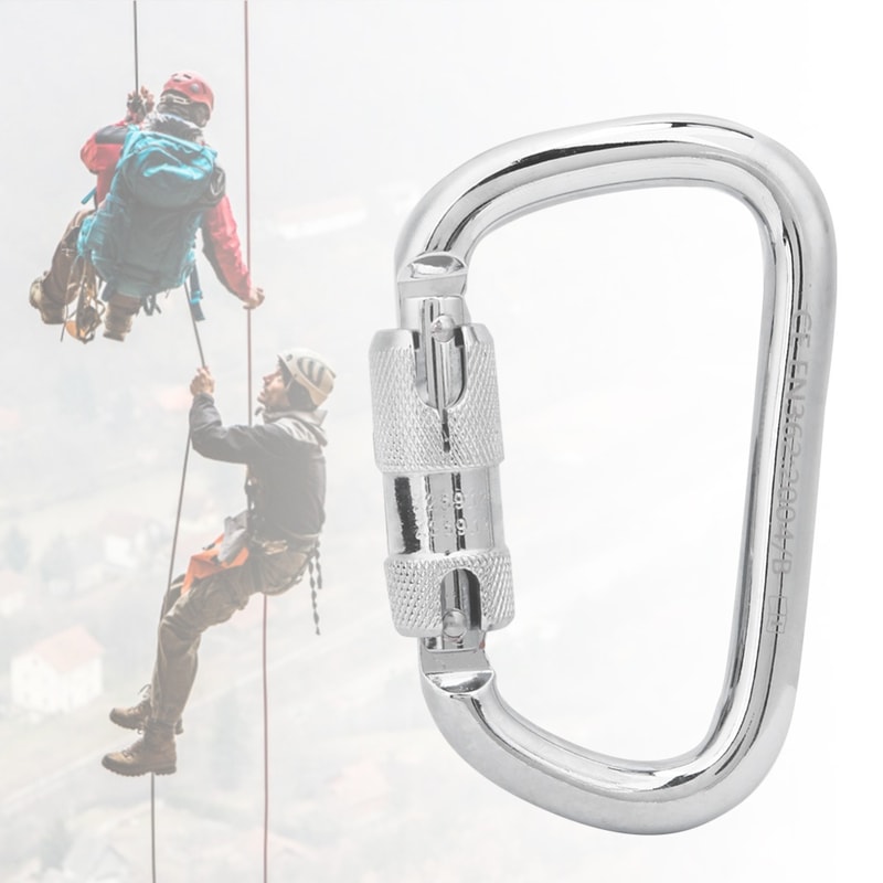 Shaped Hanging Buckle Carabiner, Heavy Duty Climbing Tool, Outdoor Adventure
