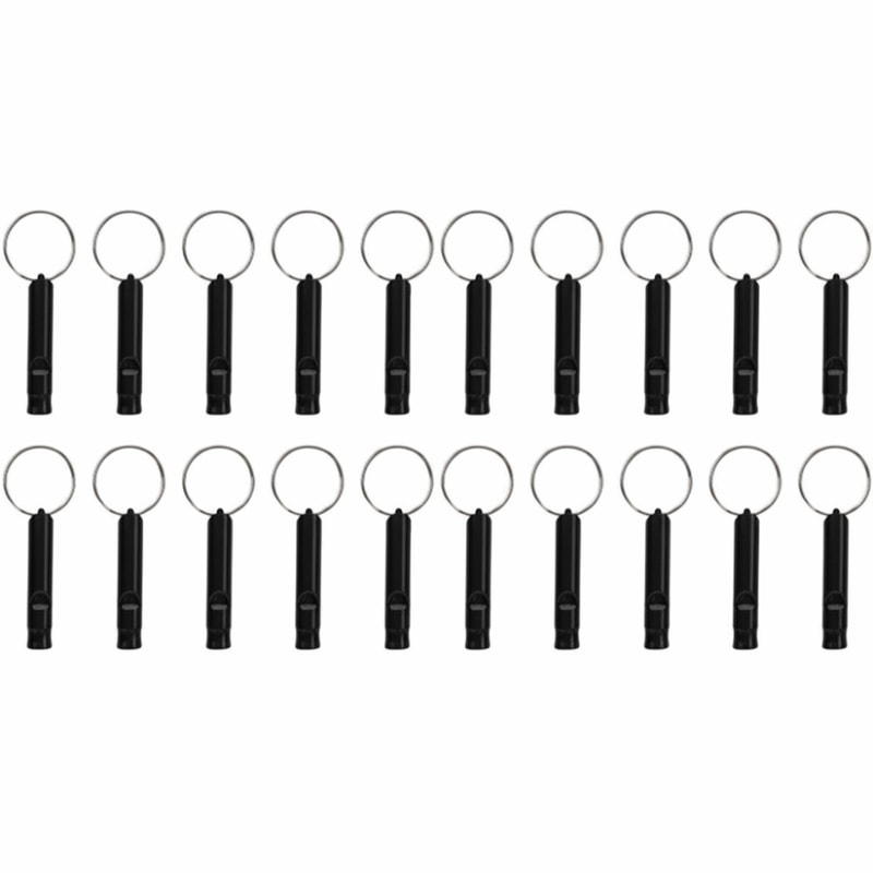 Sturdy Super Loud Survival Whistles, Aluminum Alloy Emergency Whistle for Camping, Light Hyper Whistle