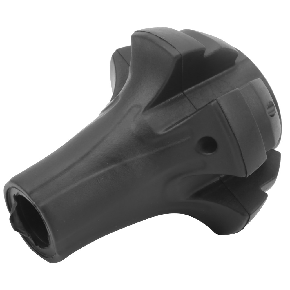 Black PVC Hiking Pole Tips, Walking Stick Tips, Spherical Replacement Protectors for Hiking Poles