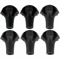 Black PVC Hiking Pole Tips, Walking Stick Tips, Spherical Replacement Protectors for Hiking Poles