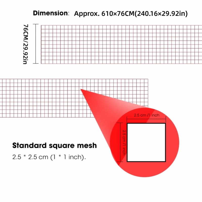 Polypropylene Foldable Badminton Net Grid Mesh Red Green Sports Accessories for Indoor Use