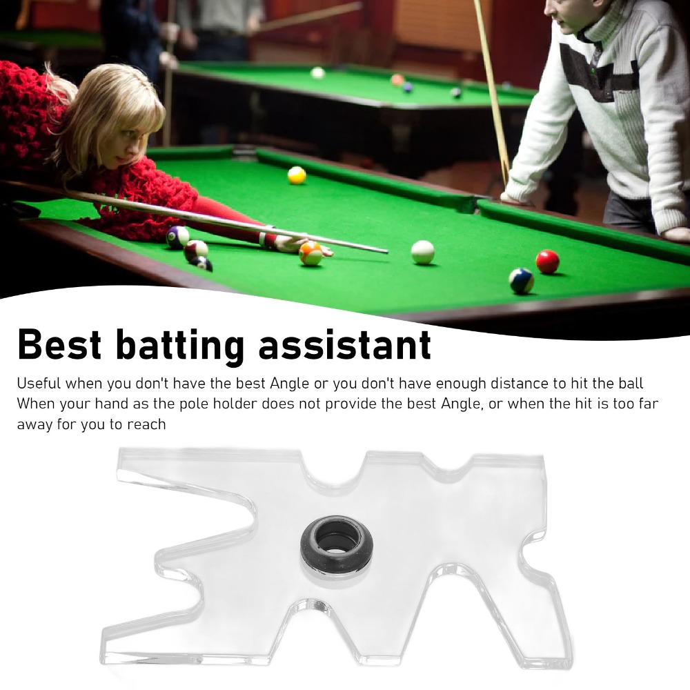 Detachable Clear Acrylic Billiard Bridge Head, Portable Pool Cue Bridge Head for Snooker Game