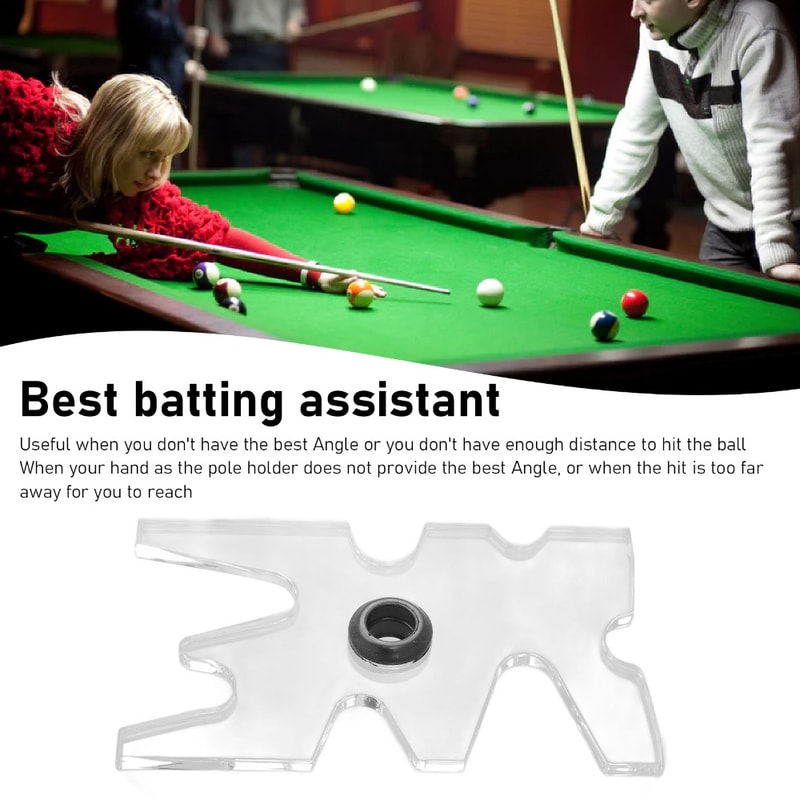 Detachable Clear Acrylic Billiard Bridge Head, Portable Pool Cue Bridge Head for Snooker Game