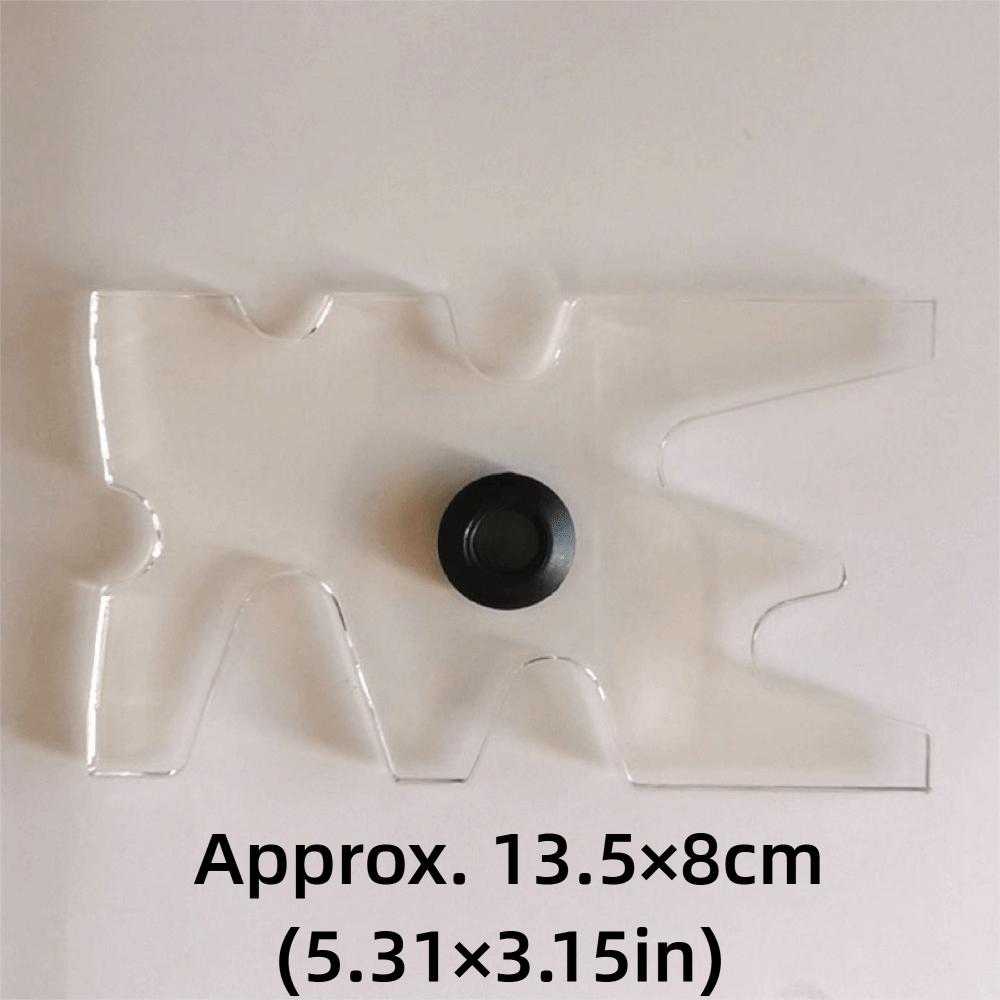 Detachable Clear Acrylic Billiard Bridge Head, Portable Pool Cue Bridge Head for Snooker Game