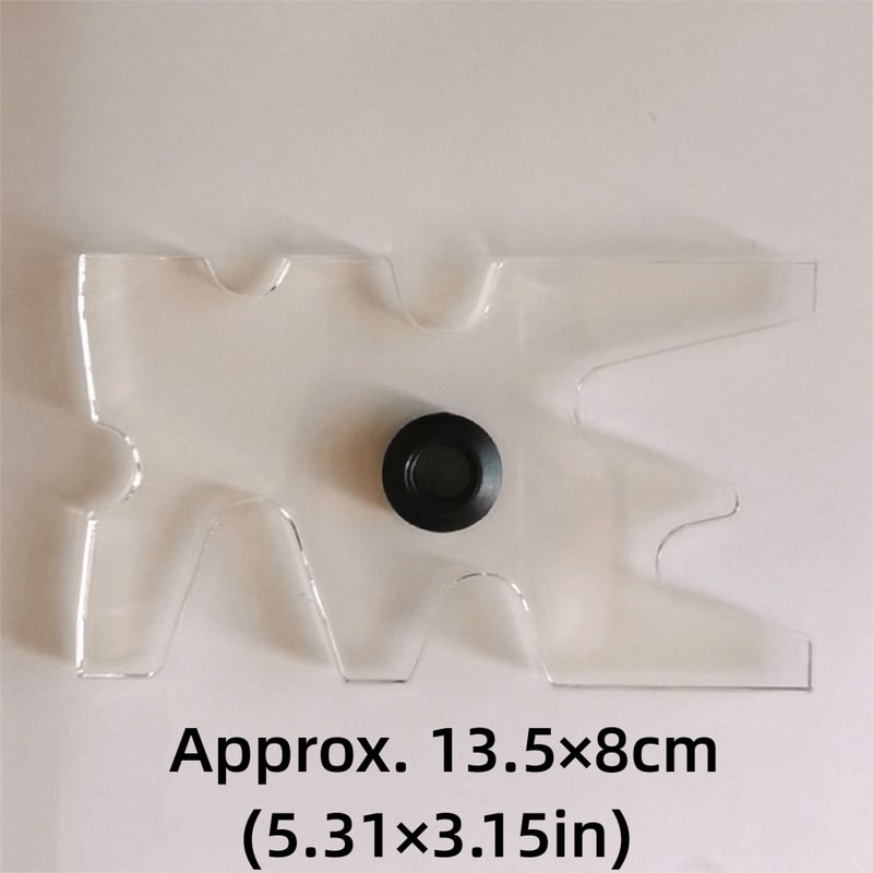 Detachable Clear Acrylic Billiard Bridge Head, Portable Pool Cue Bridge Head for Snooker Game