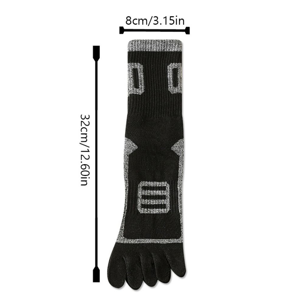 Warm Finger Socks, Comfortable CottonPolyester Toe Sport Short Socks, Sweat Absorbing Running Socks