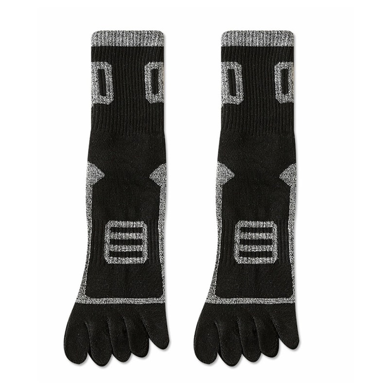 Warm Finger Socks, Comfortable CottonPolyester Toe Sport Short Socks, Sweat Absorbing Running Socks