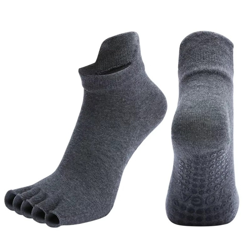 Elasticity Cotton Women Five Toe Pilates Socks, Anti-Slip Ladies Yoga Socks, Breathable Ballet Dance Socks for Yoga Gym