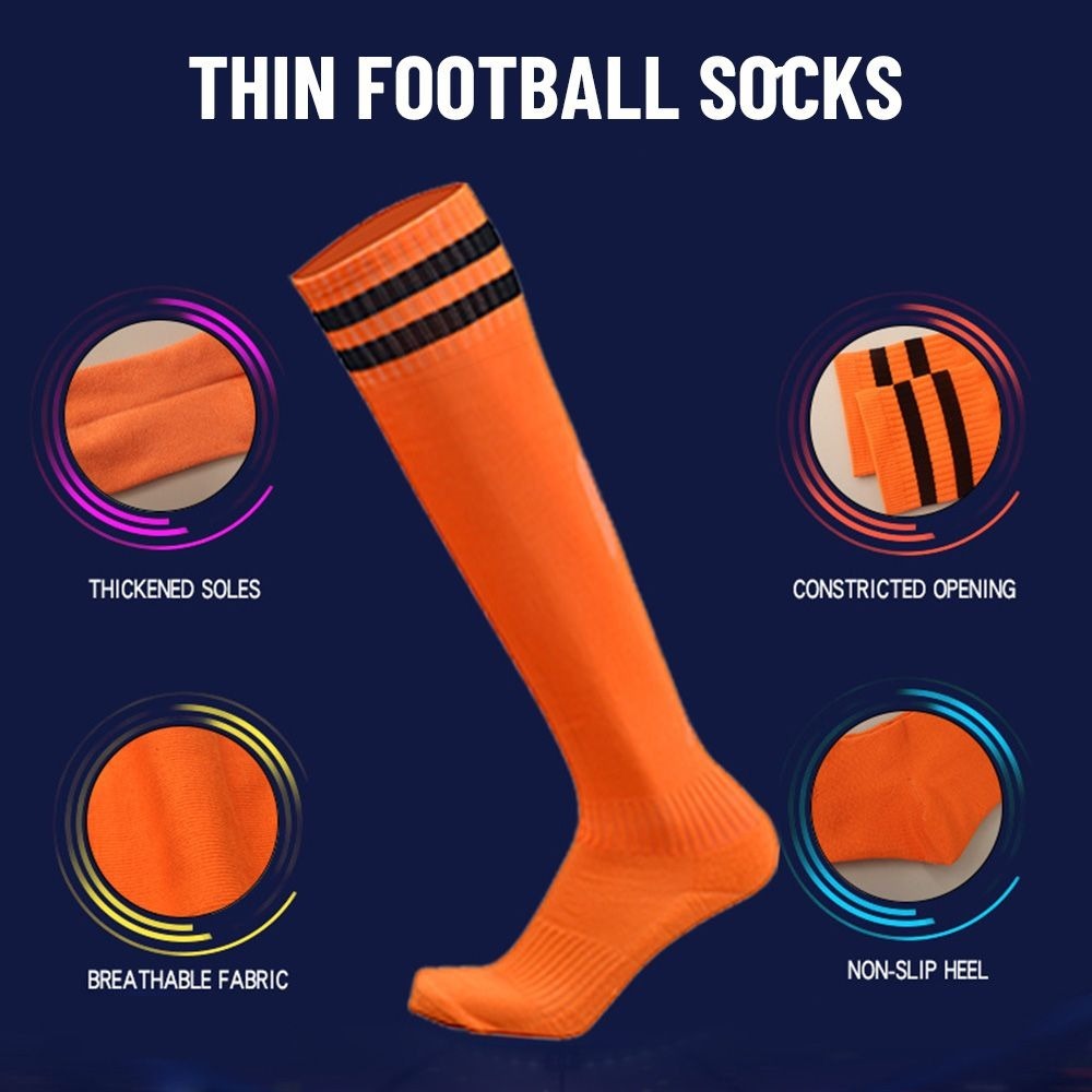 Breathable Soccer Socks Antislip Football Socks Wearresistant HighElasticity MoistureWicking Fabric 2