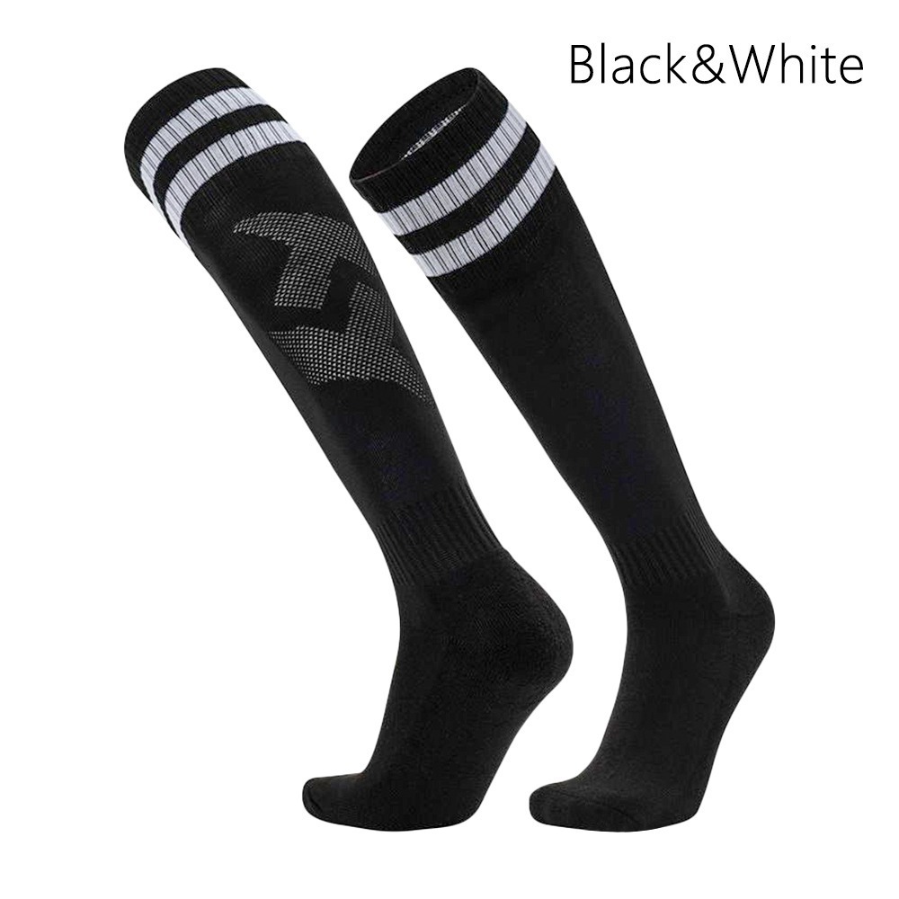 Breathable Soccer Socks, Anti-slip Football Socks, Wear-resistant High-Elasticity Moisture-Wicking Fabric