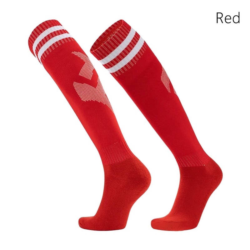 Breathable Soccer Socks, Anti-slip Football Socks, Wear-resistant High-Elasticity Moisture-Wicking Fabric