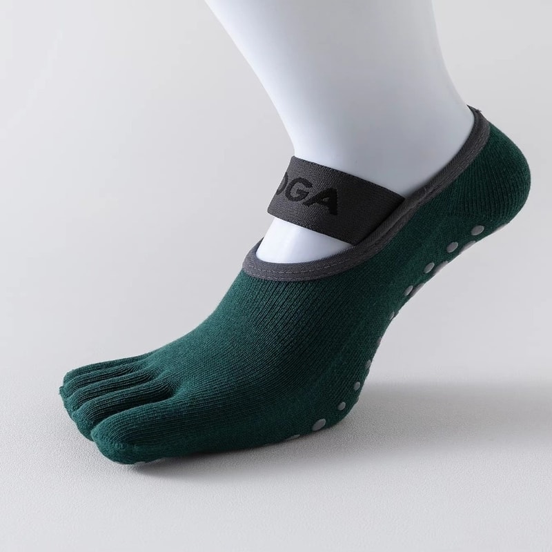 Lightweight Pilates Fitness Socks, Breathable Non-Slip Yoga Socks, Anti Slip Five Finger Socks
