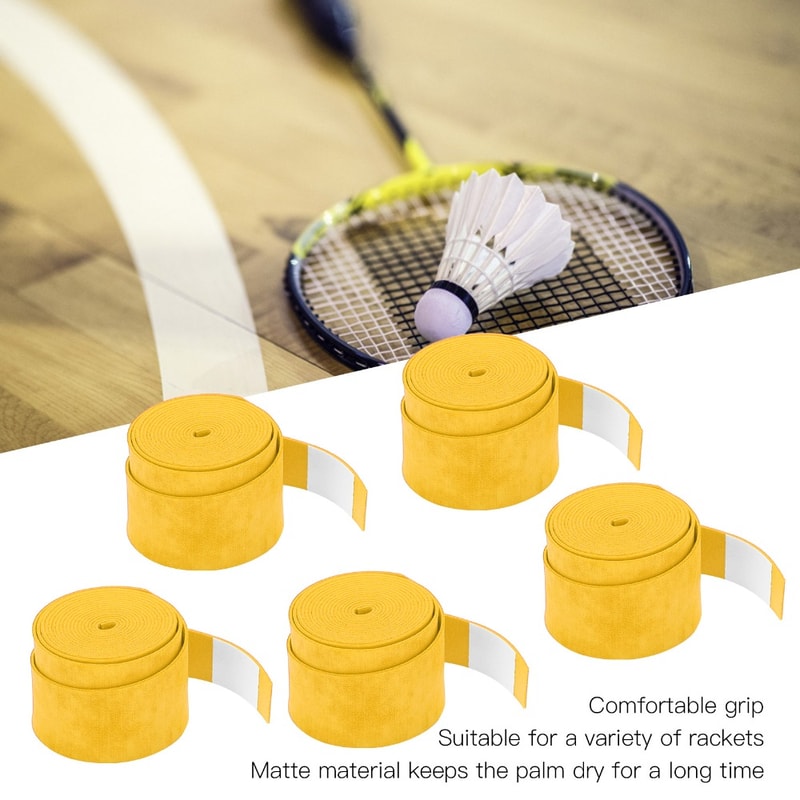 Breathable Anti-Slip Tennis Overgrips, Sticky Handle Sweat Absorbent Racket Grip Tape for Tennis Racquet