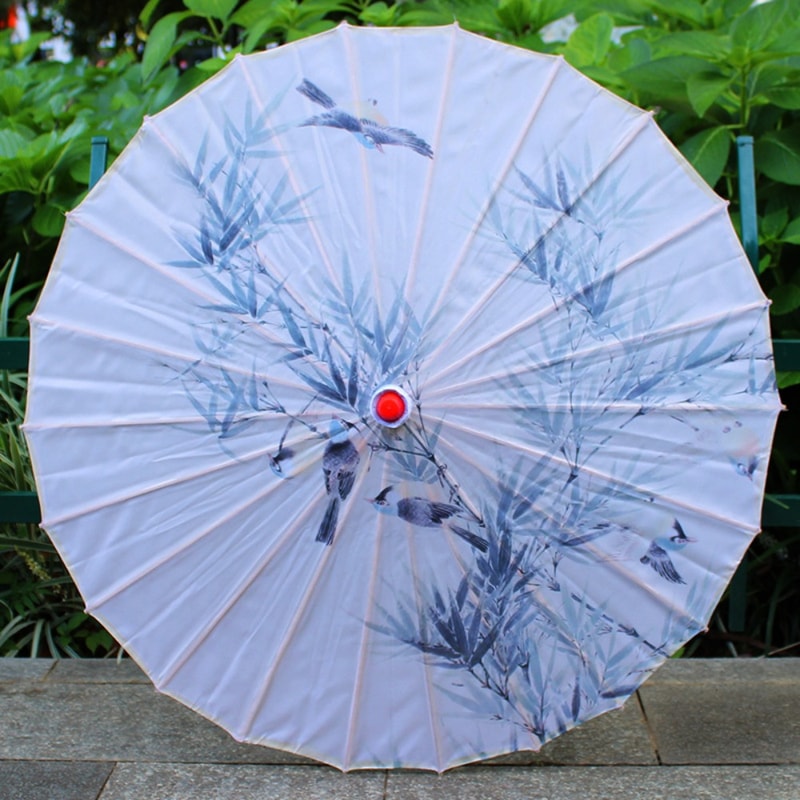 Vintage Oiled Paper Umbrella, Perfect for Dance, Photography, and Costumes in Antique Style