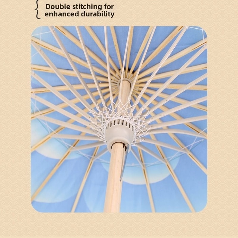 Jasmine Blossom Antique Style Oiled Paper Umbrella Dance Prop Photography Umbrella Beautiful Colors 0