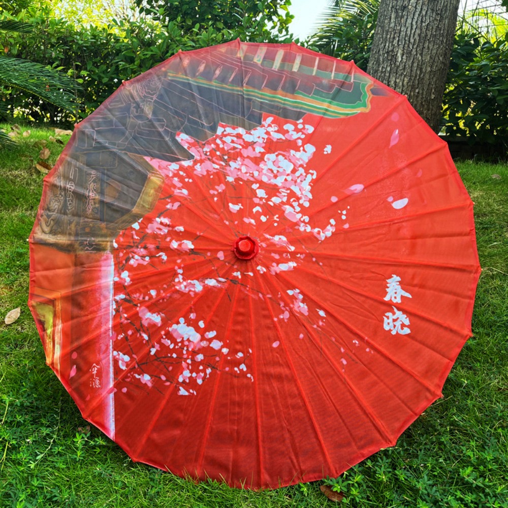 Jasmine Blossom Antique Style Oiled Paper Umbrella Dance Prop Photography Umbrella Beautiful Colors 9