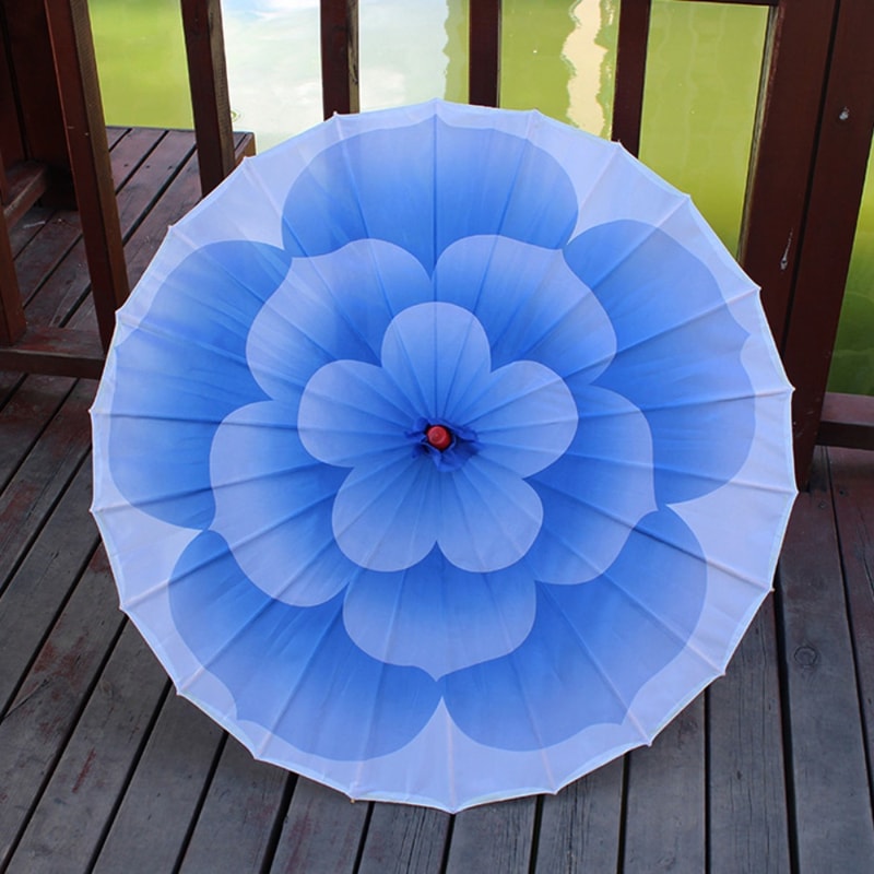 Jasmine Blossom Antique Style Oiled Paper Umbrella Dance Prop Photography Umbrella Beautiful Colors 10