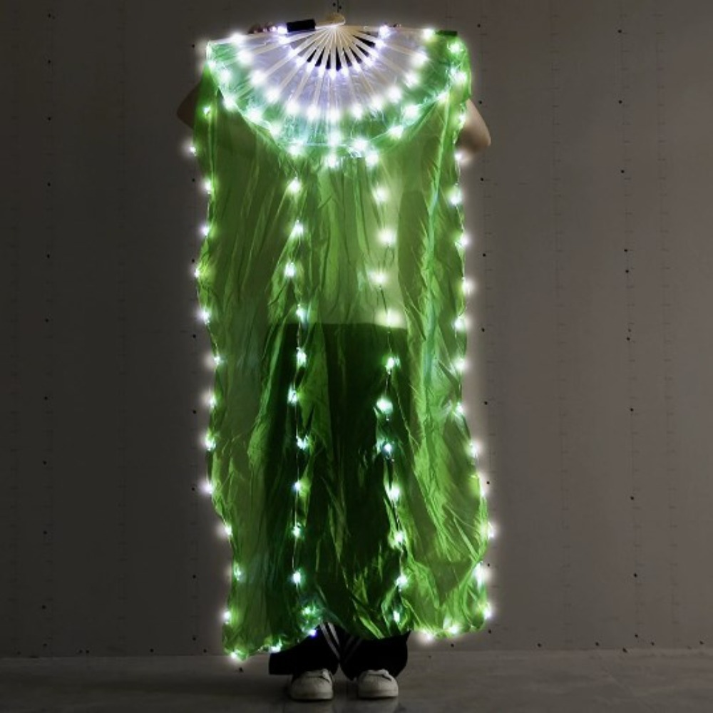 Silk Belly Dancing Fans, Performance Props for Dancer Practice, Elegant Dance Accessories