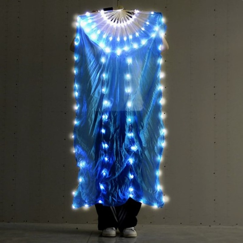 Silk Belly Dancing Fans, Performance Props for Dancer Practice, Elegant Dance Accessories