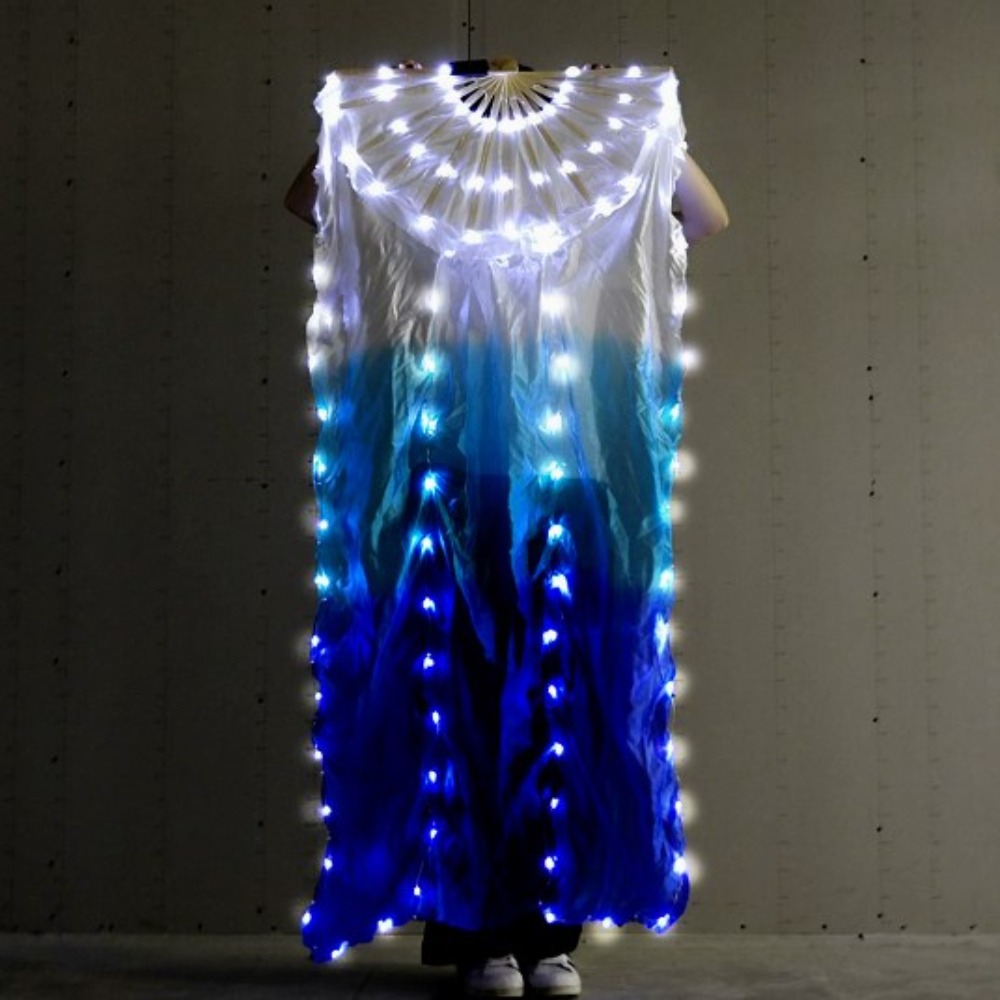 Silk Belly Dancing Fans, Performance Props for Dancer Practice, Elegant Dance Accessories