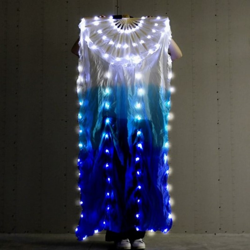 Silk Belly Dancing Fans, Performance Props for Dancer Practice, Elegant Dance Accessories