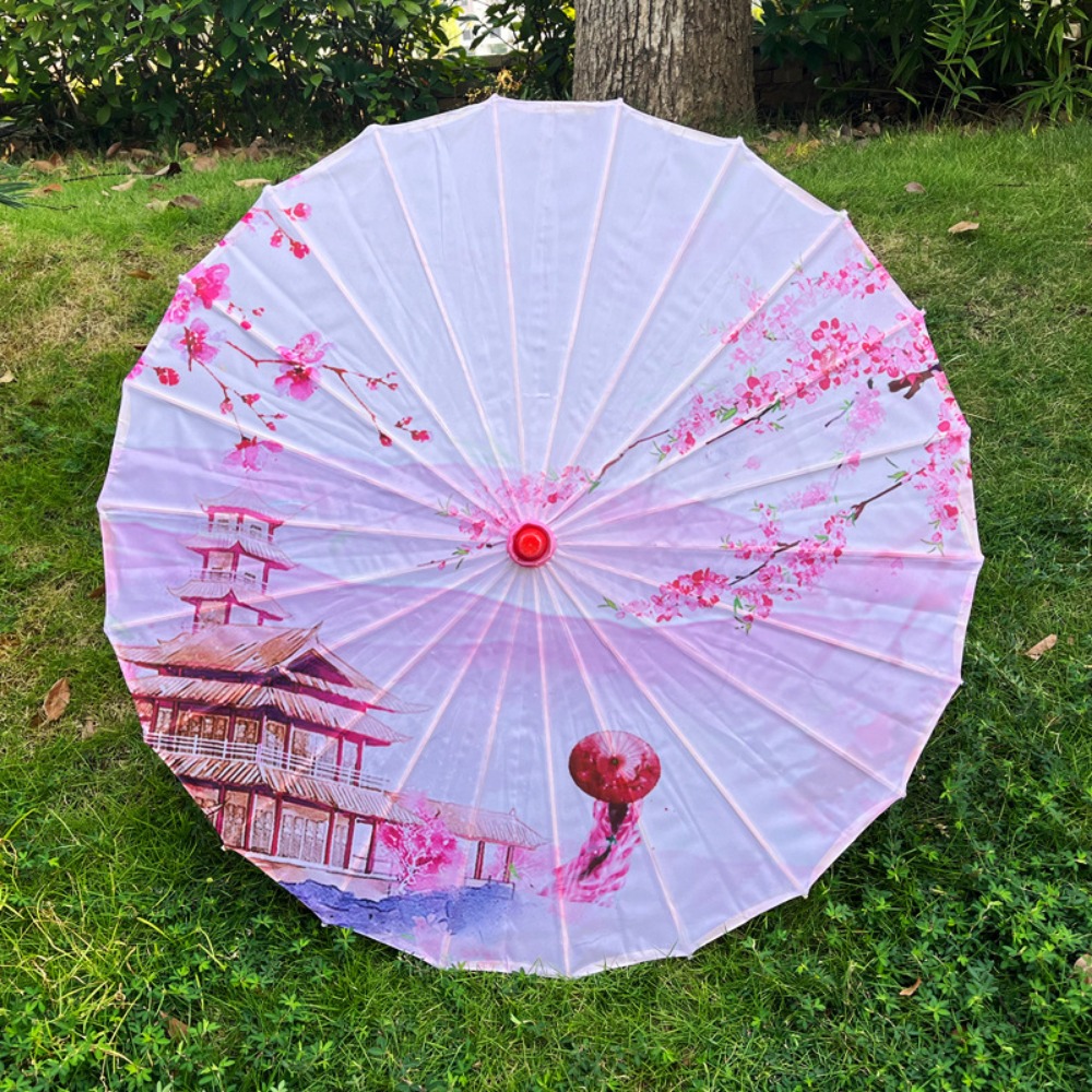 Colorful Antique Style Hanfu Oil Paper Umbrella for Cosplay & Dance