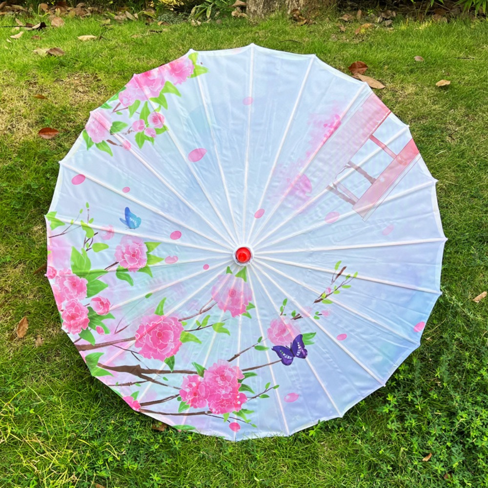 Colorful Antique Style Hanfu Oil Paper Umbrella for Cosplay & Dance