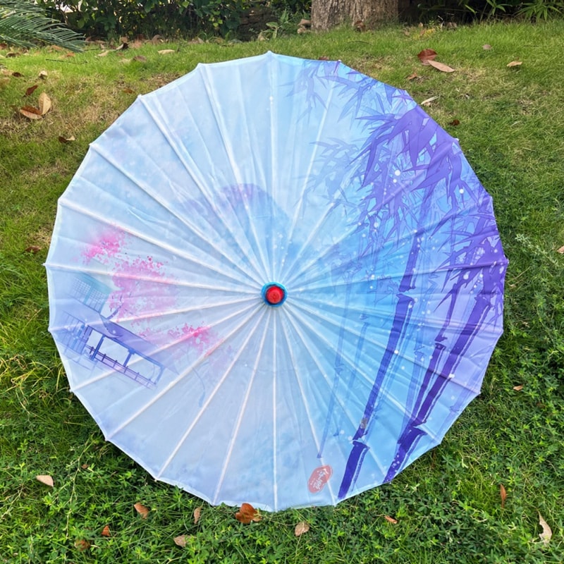 Colorful Antique Style Hanfu Oil Paper Umbrella for Cosplay & Dance