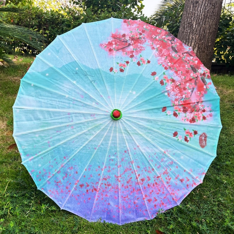 Colorful Antique Style Hanfu Oil Paper Umbrella for Cosplay & Dance