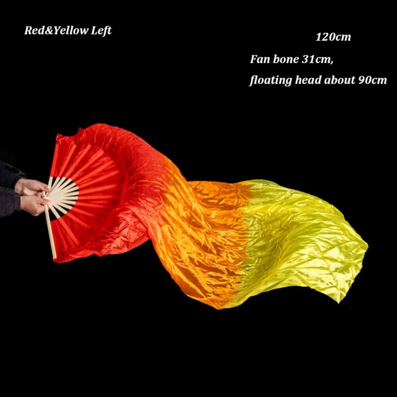 Dance Accessories, Multicolors Rayon Silk Fans for Dancer Practice