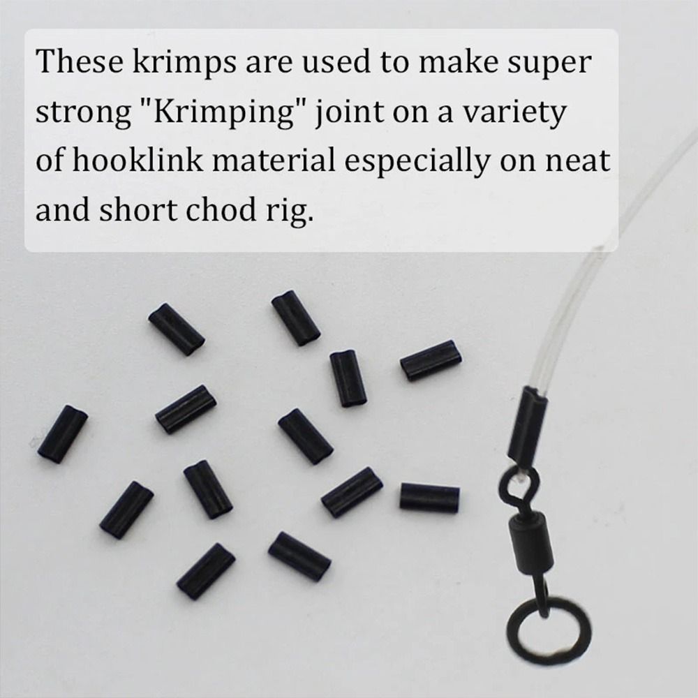 Fishing Wire Tube Crimp Connector, Double Aluminum Tube Carbon Line Crimping Sleeves Tools