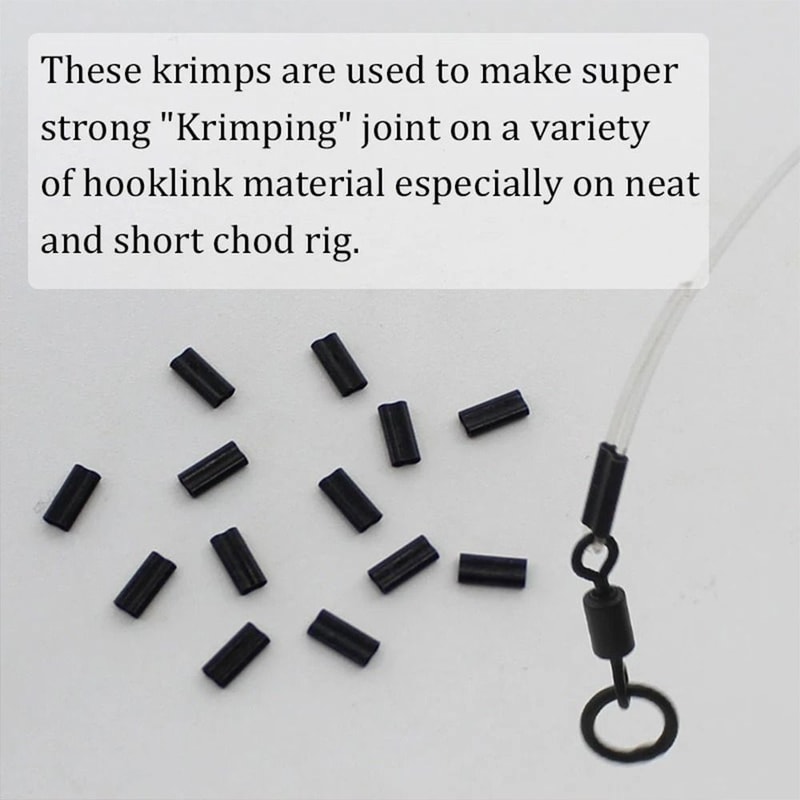 Fishing Wire Tube Crimp Connector, Double Aluminum Tube Carbon Line Crimping Sleeves Tools