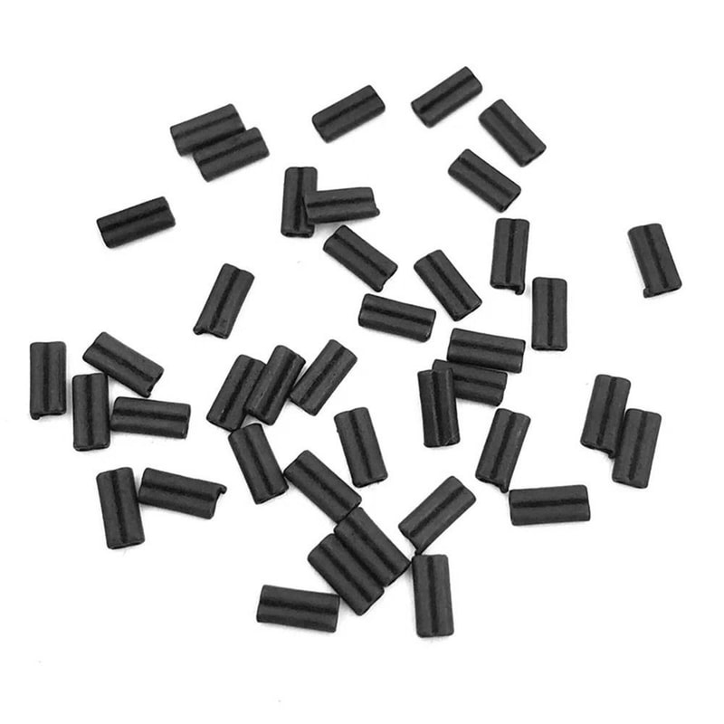 Fishing Wire Tube Crimp Connector, Double Aluminum Tube Carbon Line Crimping Sleeves Tools