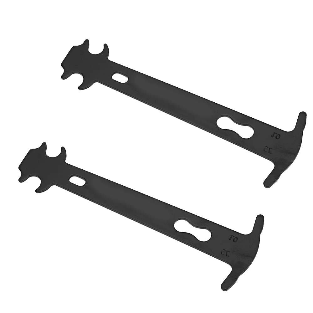 Lightweight Carbon Steel Bike Chain Wear Checker, Black Indicator Tool, Easy-to-Use Chain Wear Ruler