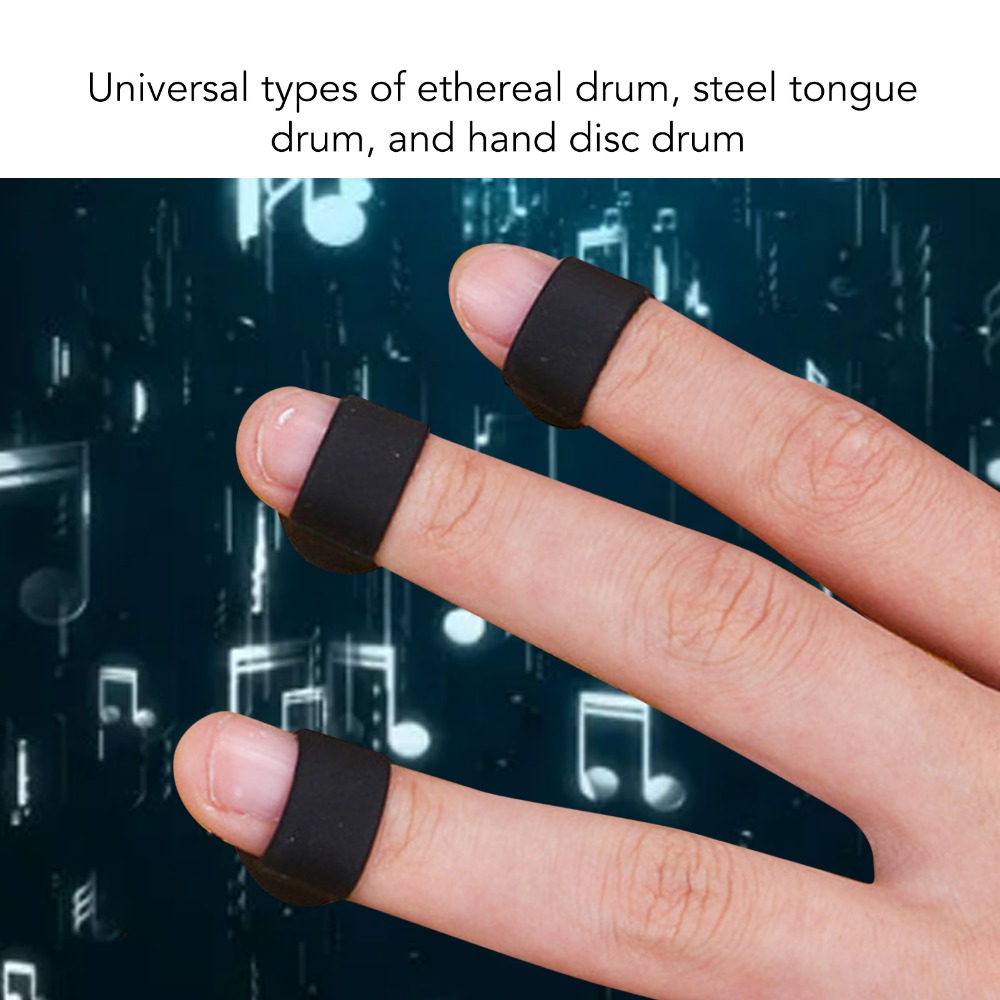 Finger Protection Silicone Tongue Drum Covers, Practice & Performance Sleeves, Percussion Accessory for Musicians