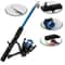 Fishing Rod Set with Reel Combo, Telescopic Soft Bait Fishing Tackle, Full Set with Bag, Portable Fishing Accessories