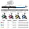 Fishing Rod Set with Reel Combo, Telescopic Soft Bait Fishing Tackle, Full Set with Bag, Portable Fishing Accessories