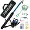 Fishing Rod Set with Reel Combo, Telescopic Soft Bait Fishing Tackle, Full Set with Bag, Portable Fishing Accessories